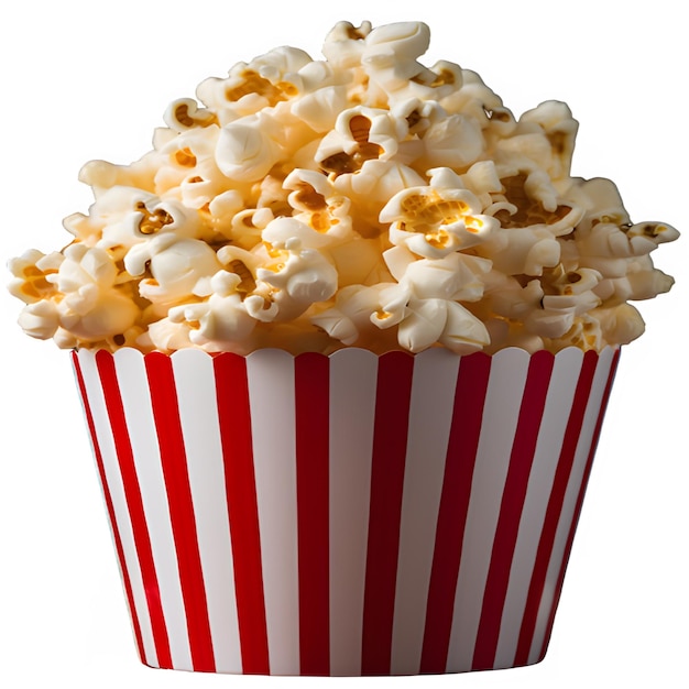 Popcorn nel cestino rosso