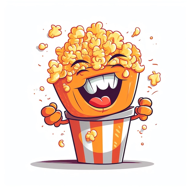 Popcorn Perfection Un spuntino da ridere per la tua prossima progettazione generata dall'IA
