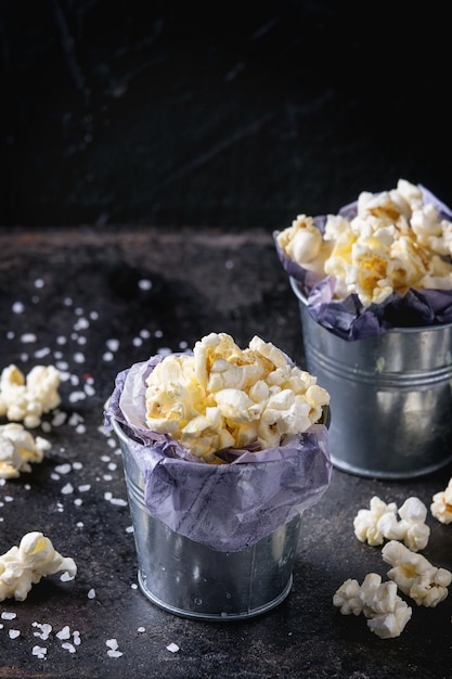 Popcorn salati preparati