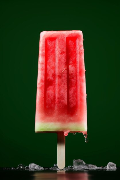 Popsicle di anguria salutare fatto in casa