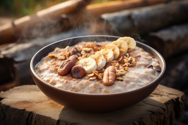 Porridge di anacardi e banane