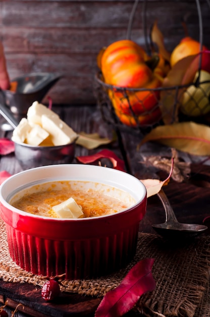 Porridge di zucca d&#39;autunno