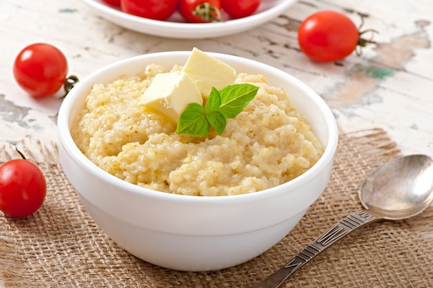 Porridge in una ciotola