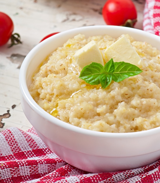 Porridge in una ciotola