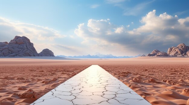 Porta aperta sul deserto Sconosciuto e concetto di avvio