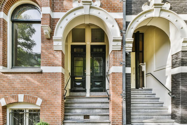 Porta d'ingresso con una scala