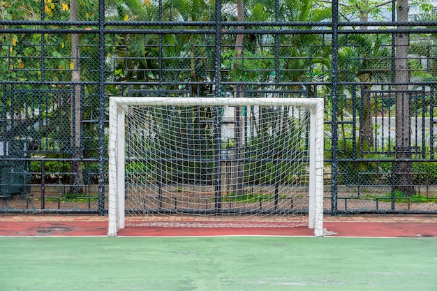 Porta da calcio con rete