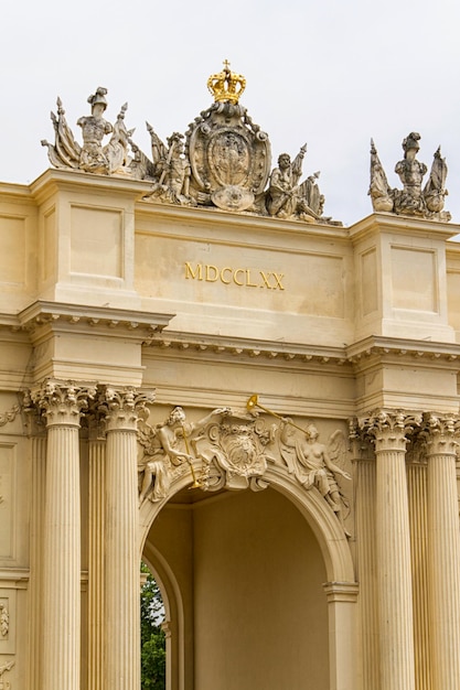 Porta di Brandeburgo da Potsdam Berlino Germania