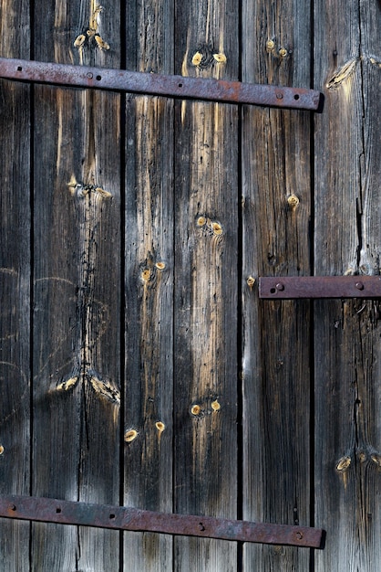 Porta in legno Sfondo edificio d'epoca