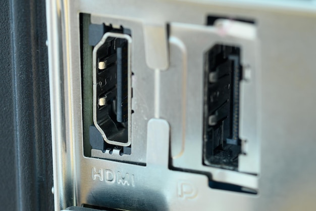 Porta interfaccia Hdmi sul pannello posteriore del personal computer