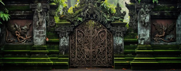 Porte di uno dei templi indù di Bali, Indonesia