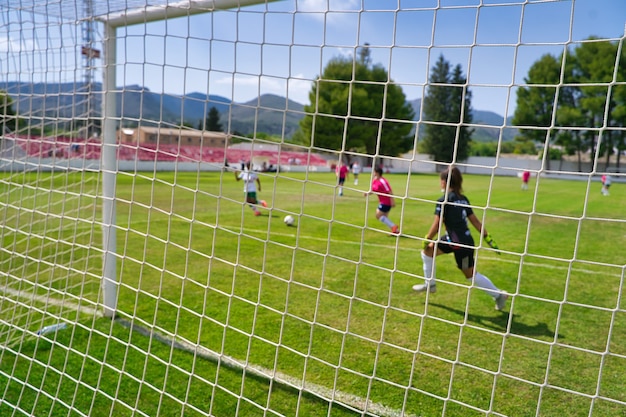 Portiere di calcio femminile.