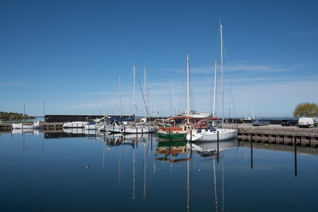 Porto degli yacht della città di Stege in Danimarca