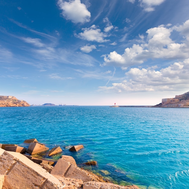 Porto di Cartagena a Murcia nella Spagna mediterranea