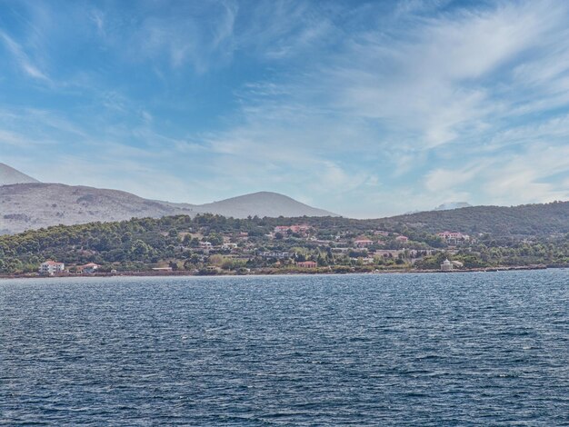 Porto di Lixouri nell'isola di Cefalonia in Grecia