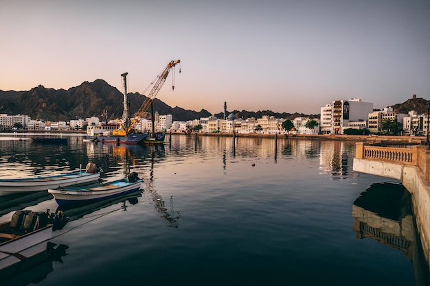 Porto di Muscat nell&#39;Oman