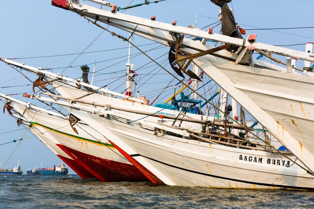 Porto di Sunda Kelapa a Jakarta, Indonesia