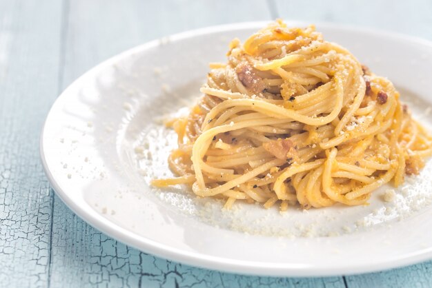 Porzione di carbonara