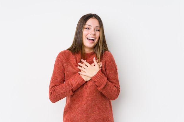 Posa della giovane donna