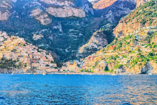 Positano città della Costiera Amalfitana e del Mar Tirreno, Italia