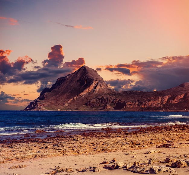 Posizione capo San Vito. Sicilia, Italia, Europa.