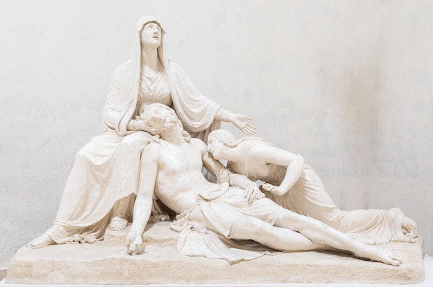 Possagno Italia Antonio Canova scultura Compianto su Cristo morto 1822