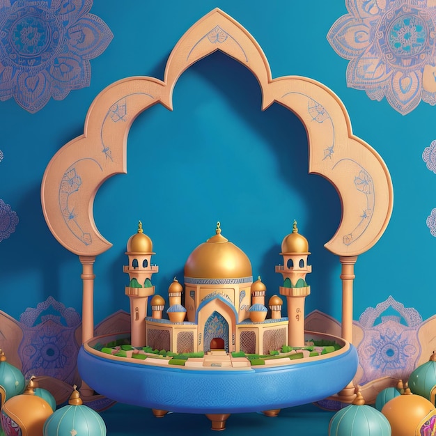 Post gratuiti sui social media di Eid Mubarak Condividi la gioia dell'Eid con i nostri modelli festivi di intelligenza artificiale generativa