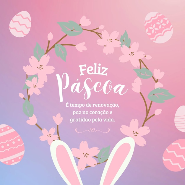 Post per Instagram Pascoa moderno rosa 1
