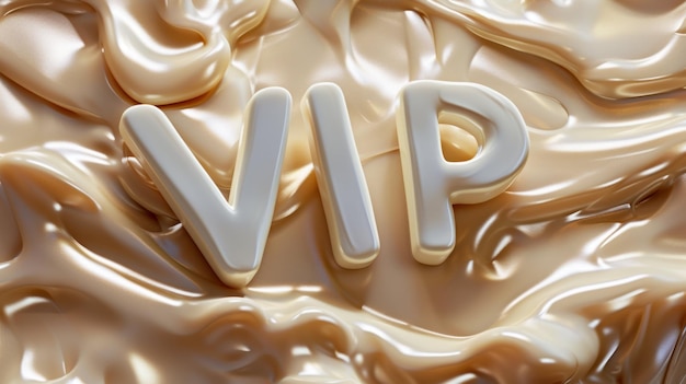 Poster artistico concettuale VIP Beige Slime