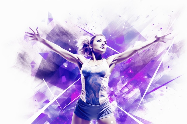 Poster del concetto di sport ginnasta