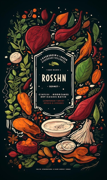 Poster del piatto Rogan Josh con peperoncini e spezie del Kashmir Dee Indian Celebrations Lifestyle Cuisine