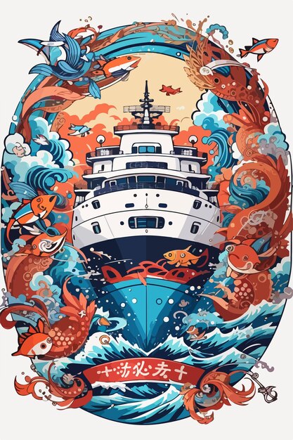 poster della nave usata dalla compagnia.