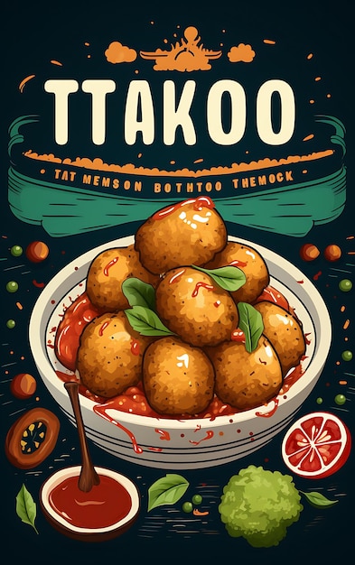 Poster dello snack Aloo Tikki con chutney di tamarindo e yogurt Bol Indian Celebrations Lifestyle Cuisine