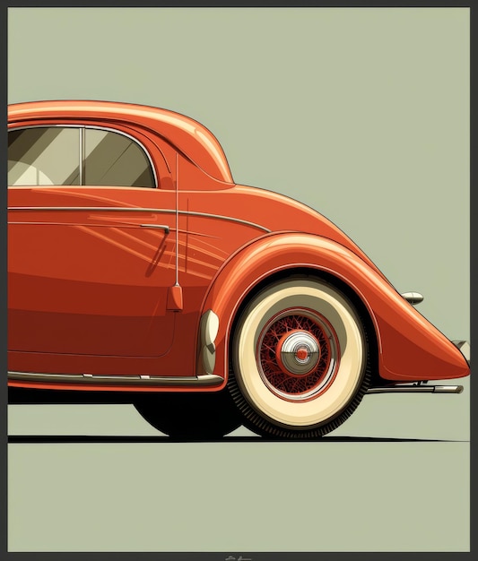 Poster di auto in stile retro banner poster con vecchie auto americane