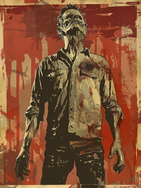 Poster di film di zombie classici d'epoca
