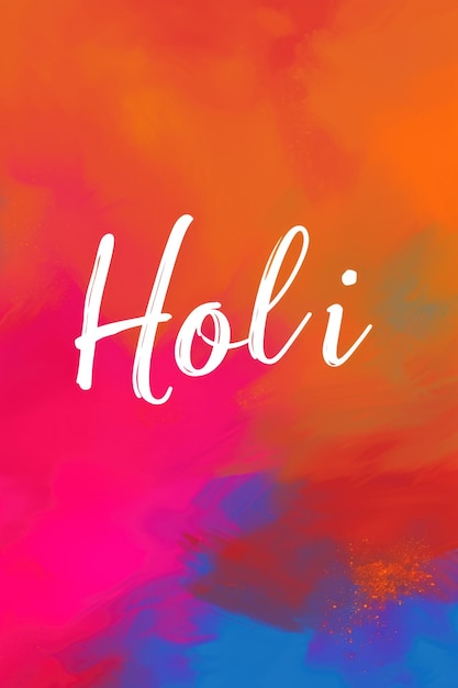Poster di Happy Holi, festa indiana e festival