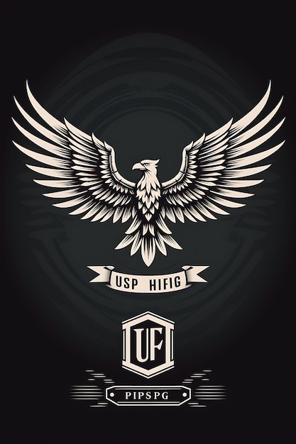 Poster di Rise Up Wings Freedom Midnight Nero e Bianco Piuma Bianca Design Art 2D Tshirt Inchiostro