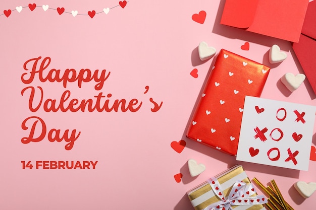 Poster di San Valentino per la festa degli innamorati
