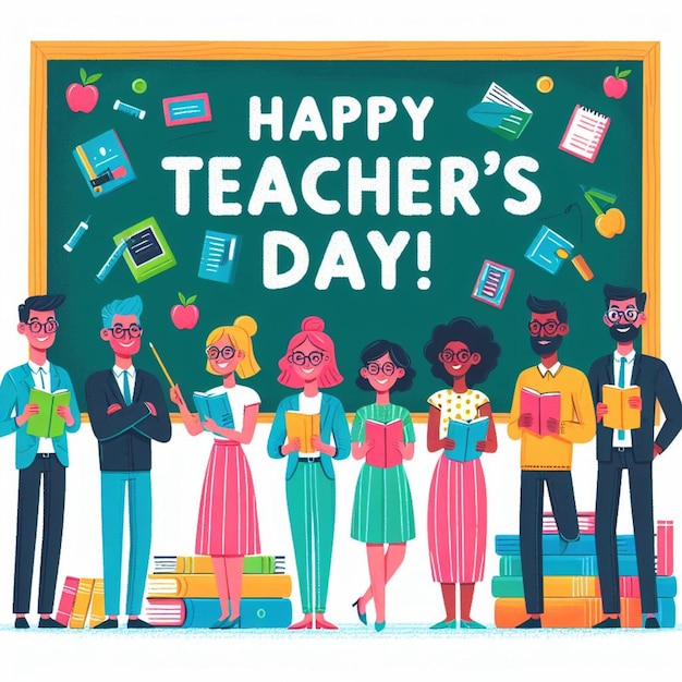 Poster per la buona giornata degli insegnanti