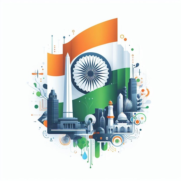 Poster per la Giornata della Repubblica dell'IndiaFlyerBannerFree Foto e sfondo