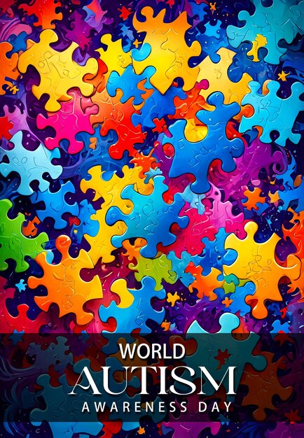 Poster per la Giornata Mondiale di Consapevolezza sull'Autismo