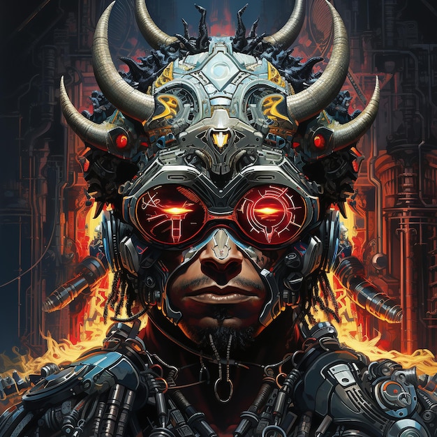 poster uomo cyborg