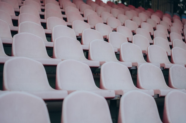 posti per gli spettatori nello stadio