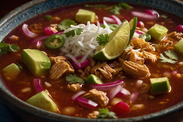 Pozole CloseUp Flavorful De