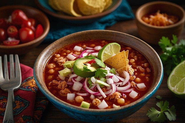 Pozole Plating Culinary Ex