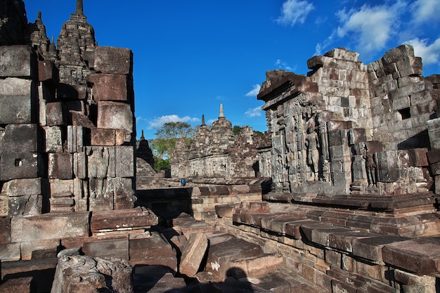 Prambanan è un tempio indù a Yogyakarta, Java, Indonesia