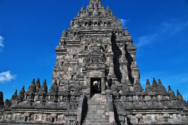 Prambanan è un tempio indù a Yogyakarta, Java, Indonesia