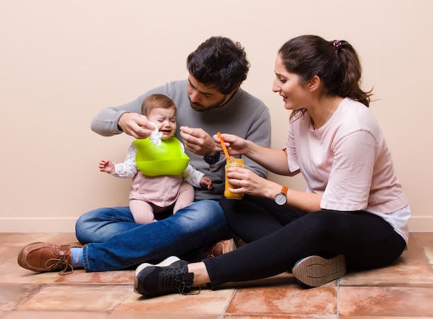 Pranzo con bebè e genitori