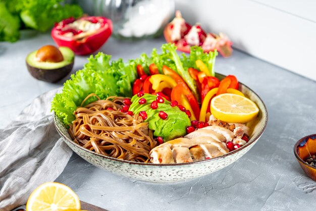 Pranzo sano della ciotola del buddha