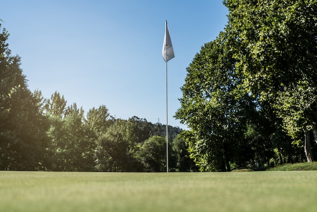 Prato vuoto del campo da golf